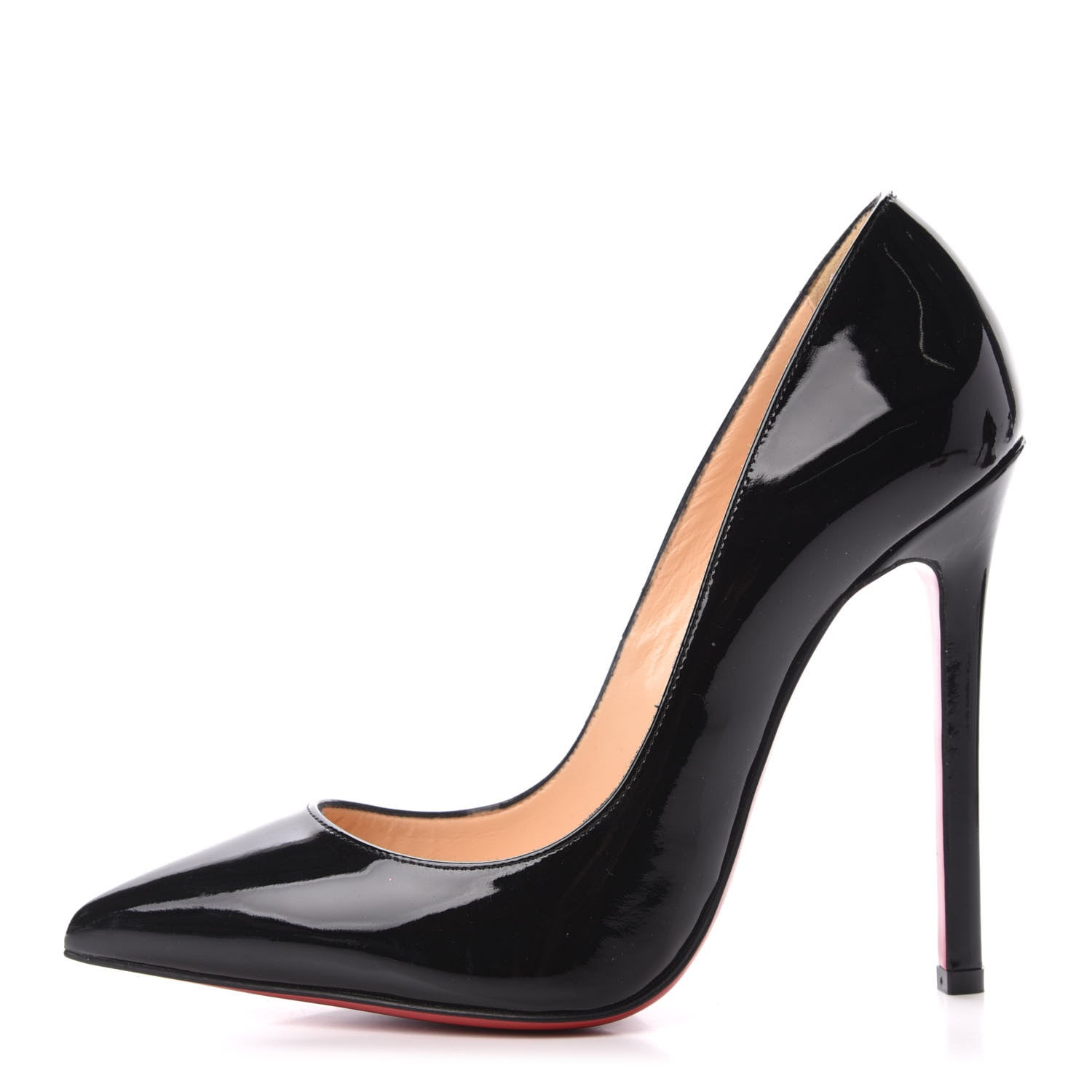 Christian Louboutin Patent Pigalle 120 Pumps 37.5 Black 1 of 7