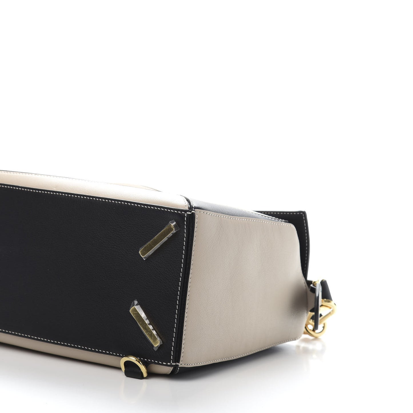 Grained Calfskin Medium Puzzle Bag Amber Light Oat