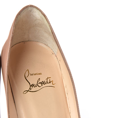 Christian Louboutin Patent Decollete 554 100 Pumps 35.5 Nude 10 of 17