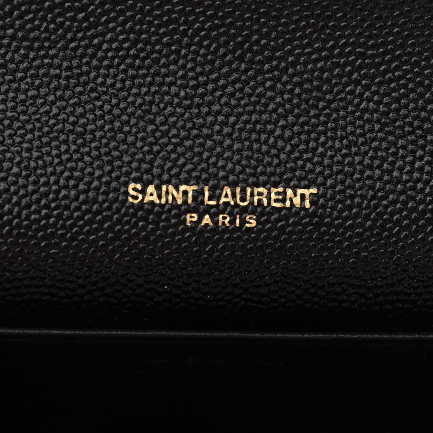 Saint Laurent Grain De Poudre Uptown Chain Wallet Black 7 of 13