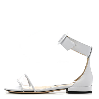 Jimmy Choo Calfskin Sandals 35.5 White 1 of 11