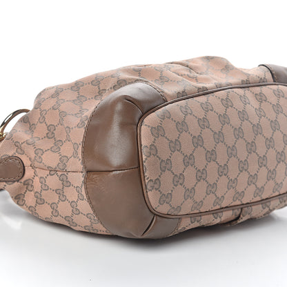Gucci Monogram Medium Sukey Top Handle Bag Beige Brown 8 of 9
