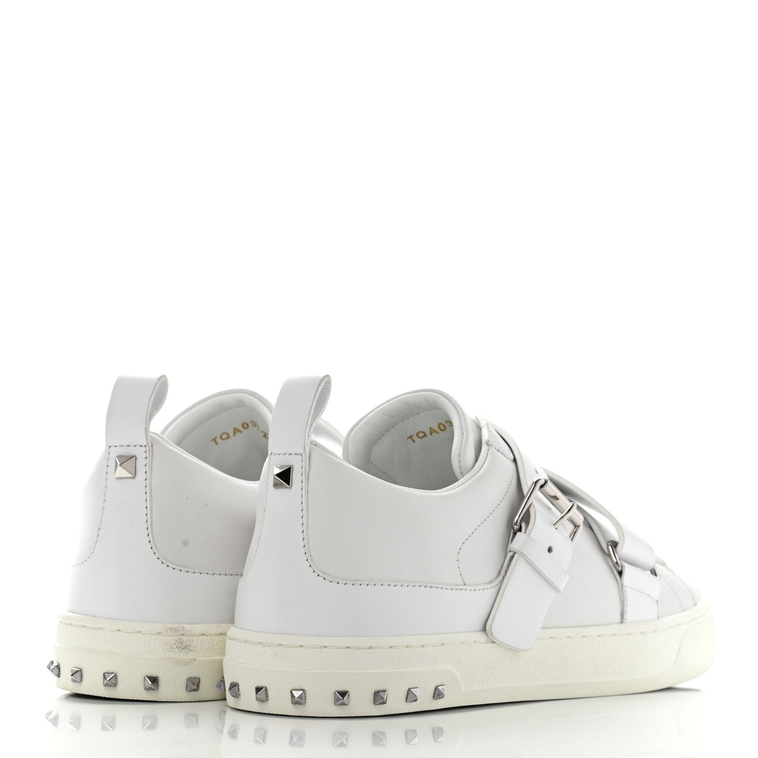Valentino Garavani Calfskin Mens V Punk Low Top Sneakers 40 White 4 of 15