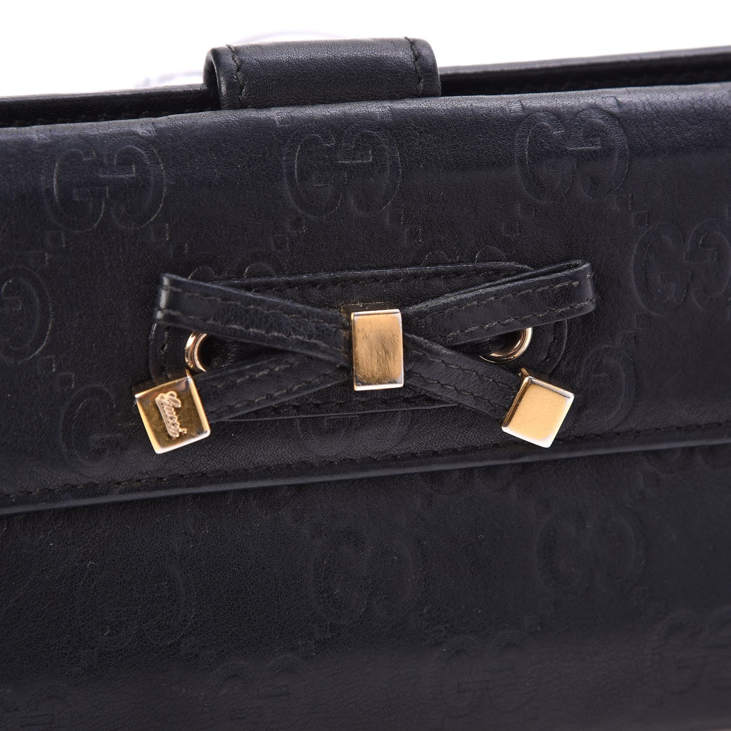 Gucci Guccissima Princy Continental Wallet Black 5 of 16