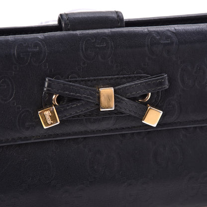 Gucci Guccissima Princy Continental Wallet Black 5 of 16