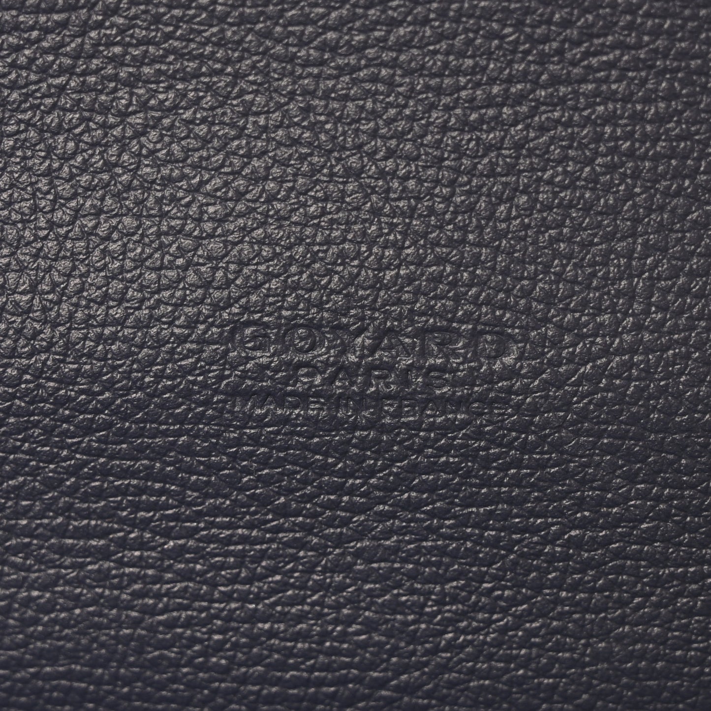 Goyardine Calfskin Chypre Wallet Pouch Navy