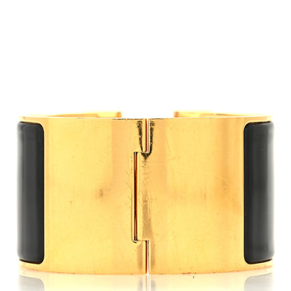 Hermes Enamel Extra Wide Clic Clac H Bracelet PM Black 3 of 5