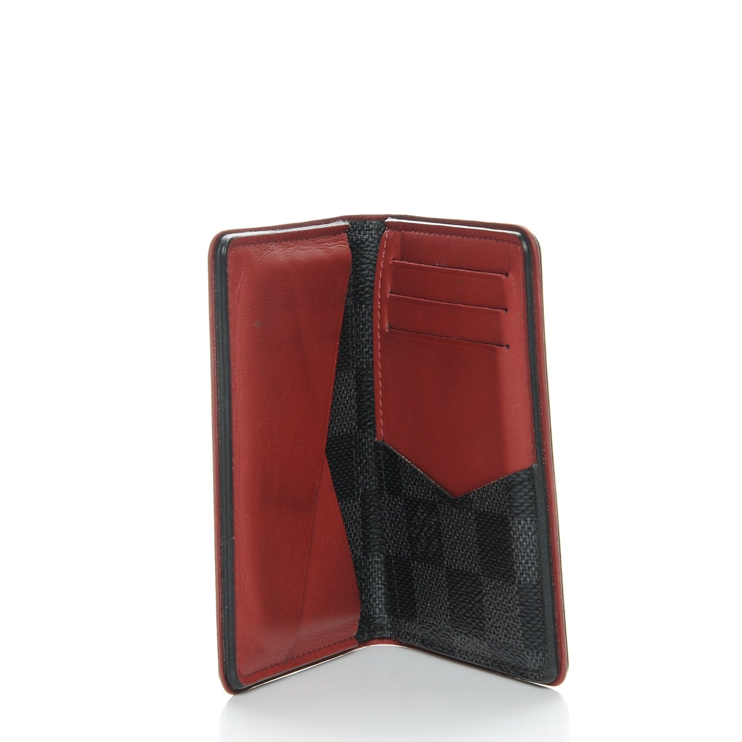 Damier Graphite Pocket Organizer Bordeaux