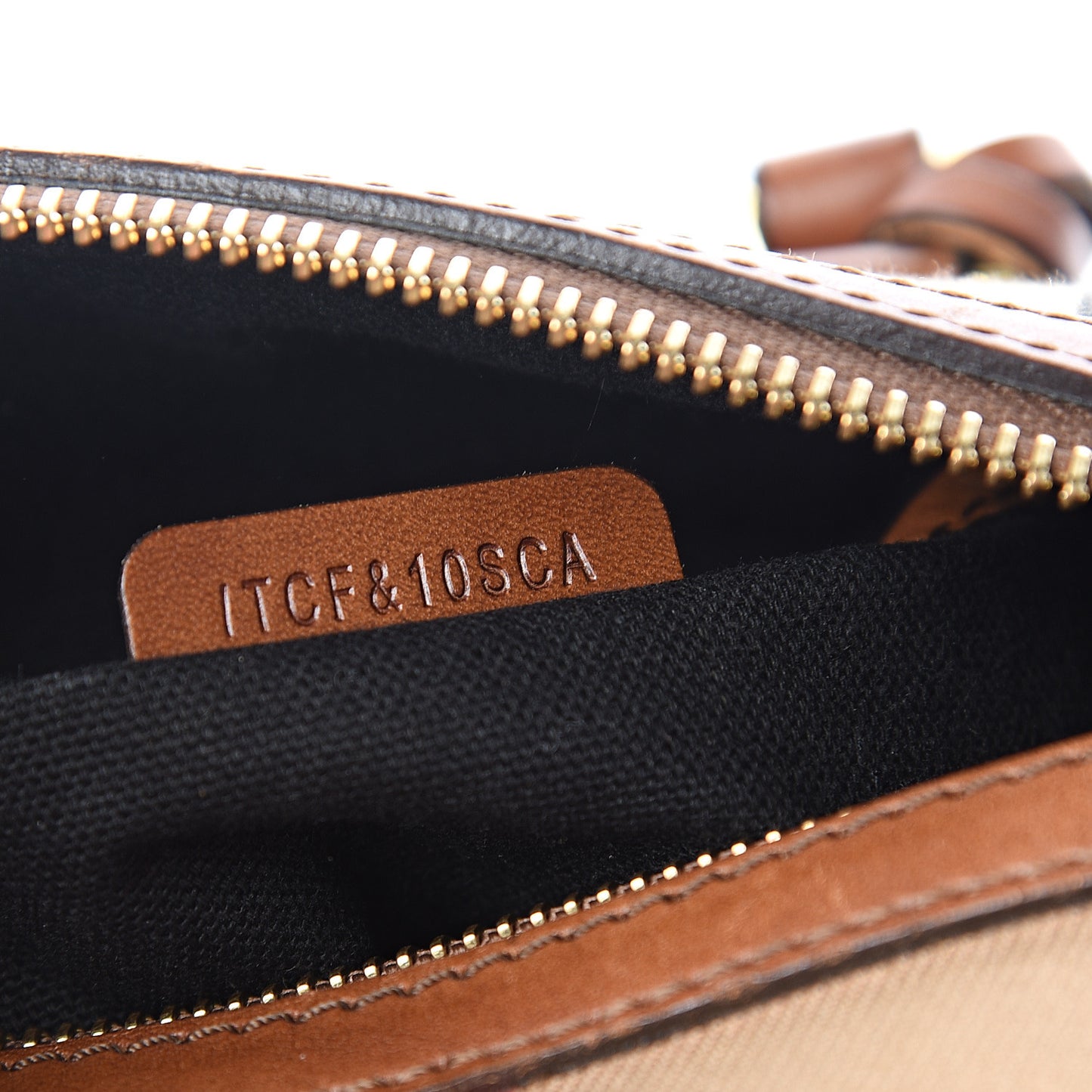 House Check Bridle Calfskin Small Alchester Bowling Bag Dark Tan