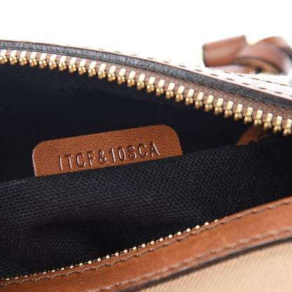 Burberry House Check Bridle Calfskin Small Alchester Bowling Bag Dark Tan 7 of 13