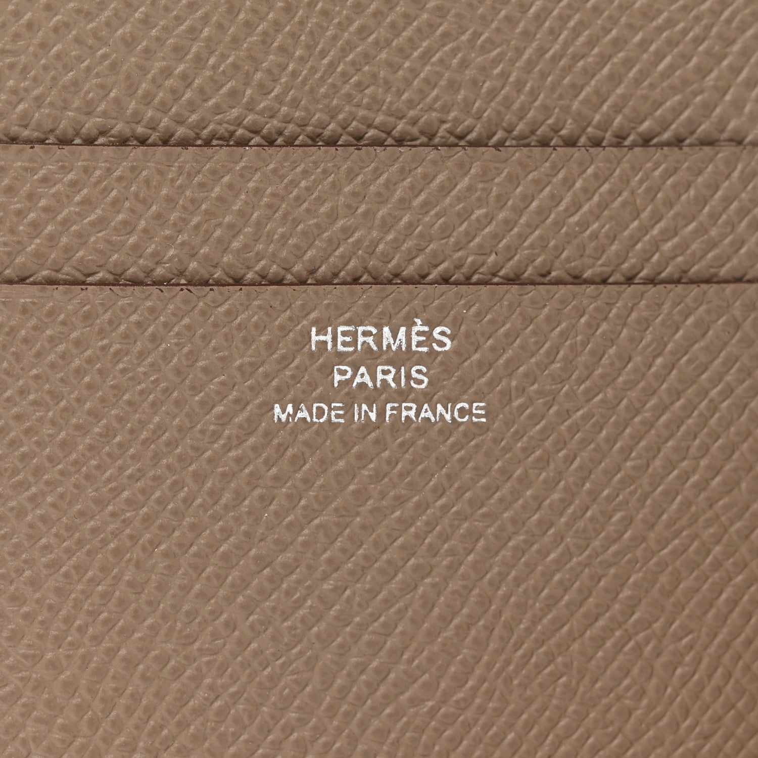 Hermes Epsom MC2 Euclide Card Holder Case Etoupe 6 of 8