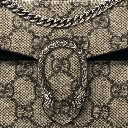 Gucci GG Supreme Monogram Super Mini Dionysus Shoulder Bag Black 7 of 9