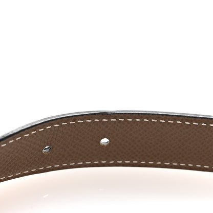 Hermes Swift Epsom H Belt 90 36 Black Etoupe 7 of 7