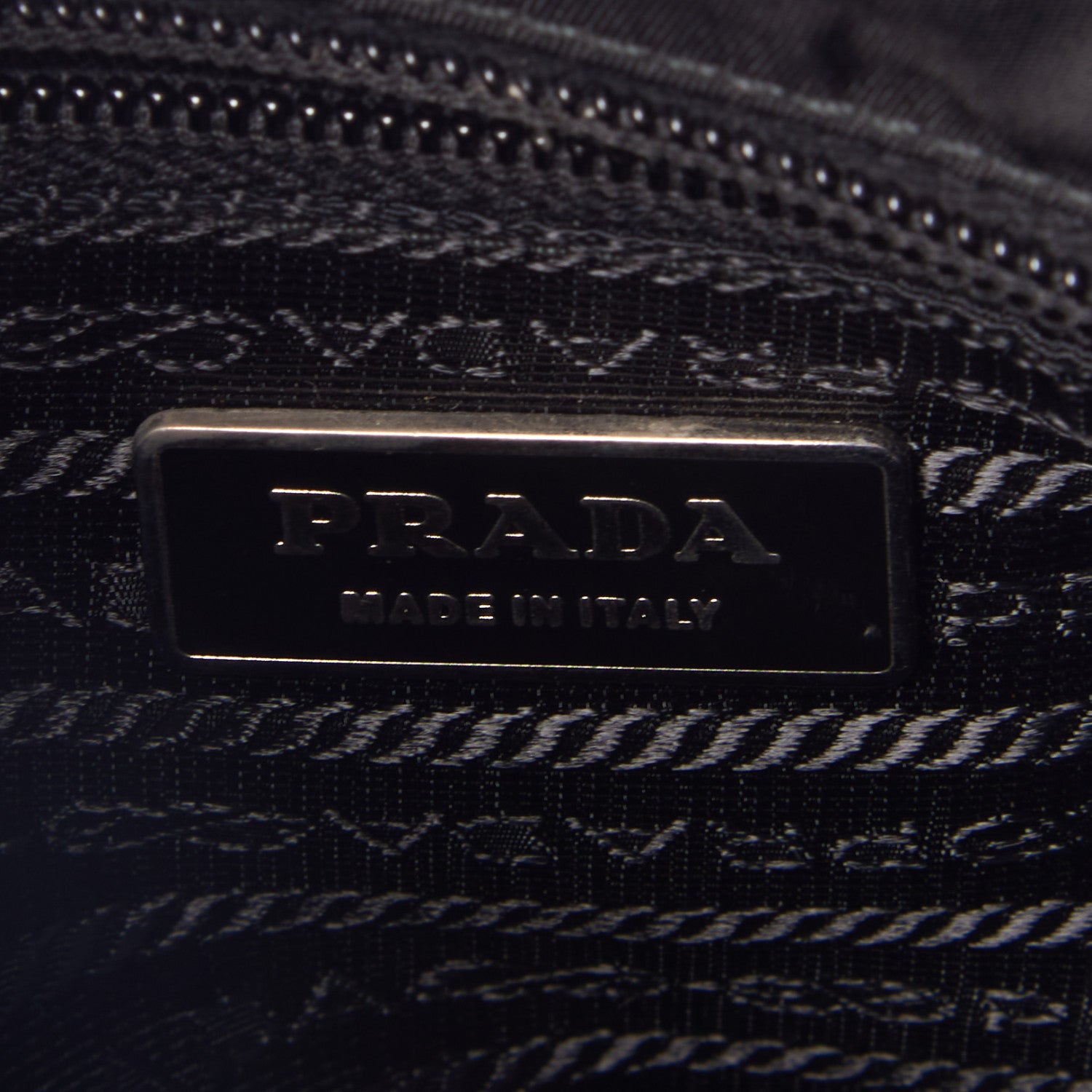 Prada Tessuto Nylon Saffiano Messenger Satchel Black 8 of 8