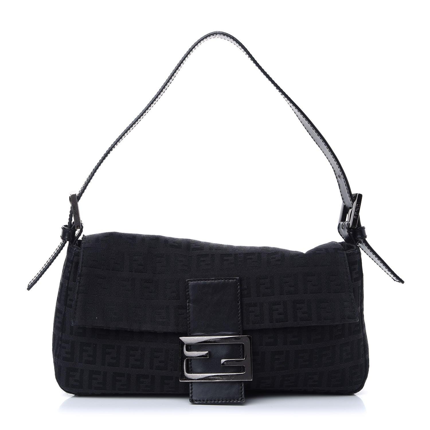 Fendi Zucchino Baguette Black 1 of 10