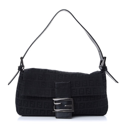 Fendi Zucchino Baguette Black 1 of 10