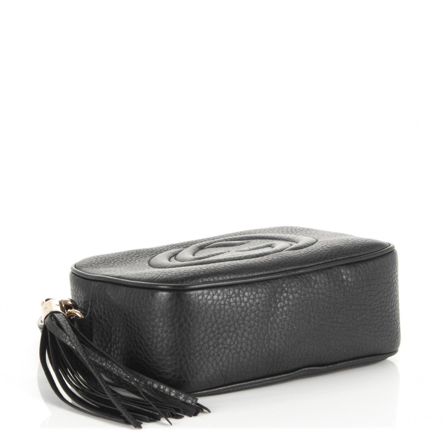 Gucci Pebbled Calfskin Small Soho Disco Bag Black 4 of 7