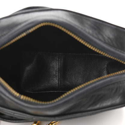 Chanel Lambskin Vertical Quilted CC Tassel Camera Case Black 5 of 10