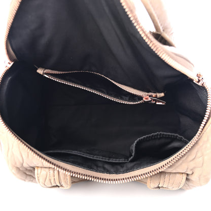 Alexander Wang Pebbled Lambskin Rockie Latte Rose Gold Hardware 4 of 4