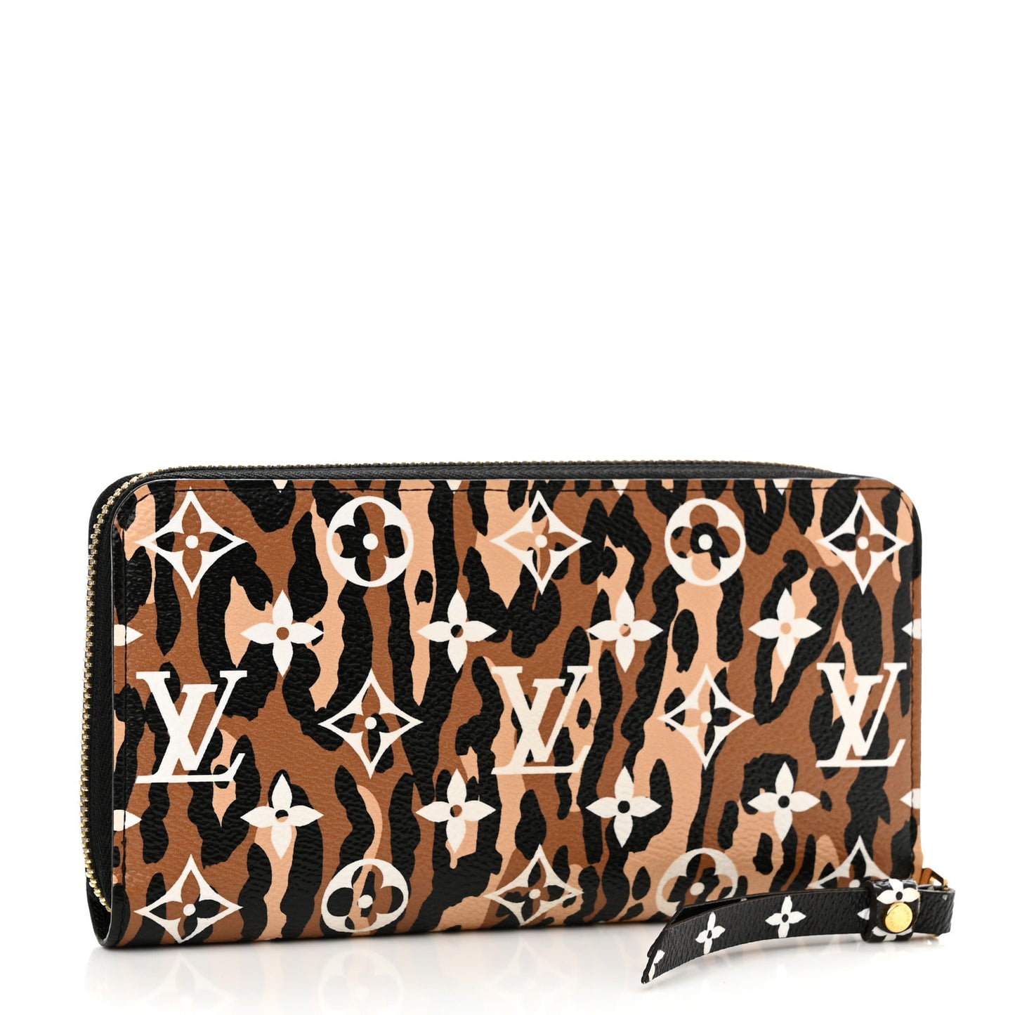 Monogram Giant Jungle Zippy Wallet Black