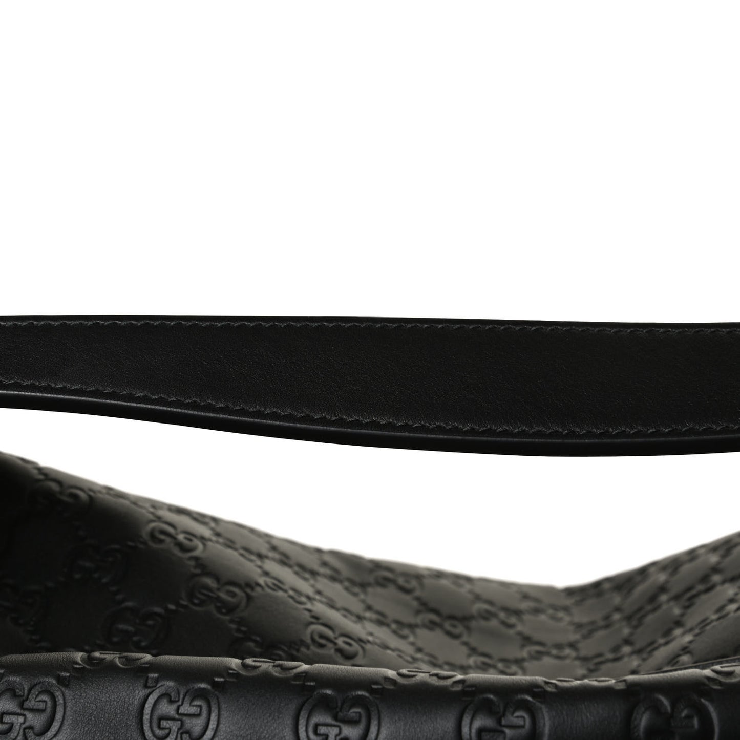 Guccissima Signature Large Linea A Hobo Black