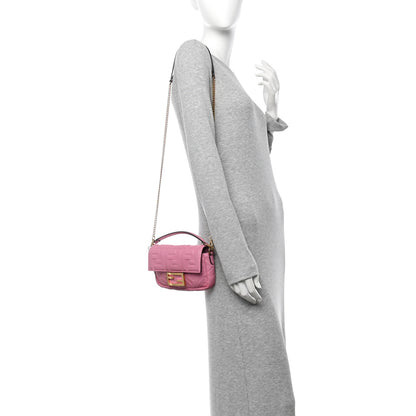 Fendi Nappa FF 1974 Embossed Mini Baguette Lollypop 2 of 13