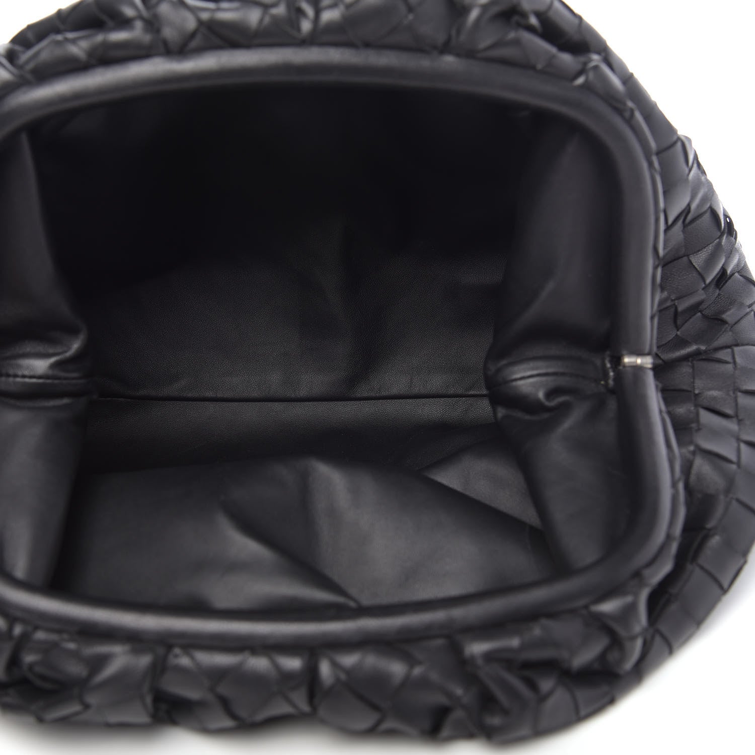 Bottega Veneta Nappa Maxi Intreccio The Pouch Oversized Clutch Black 5 of 9