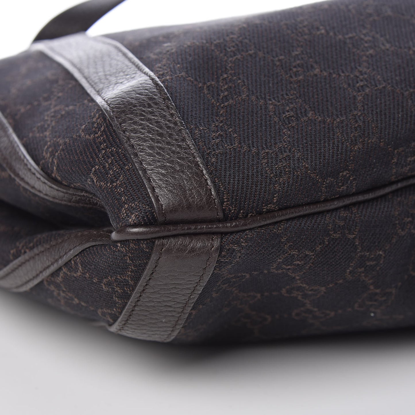 Monogram Medium Abbey Convertible Tote Dark Brown