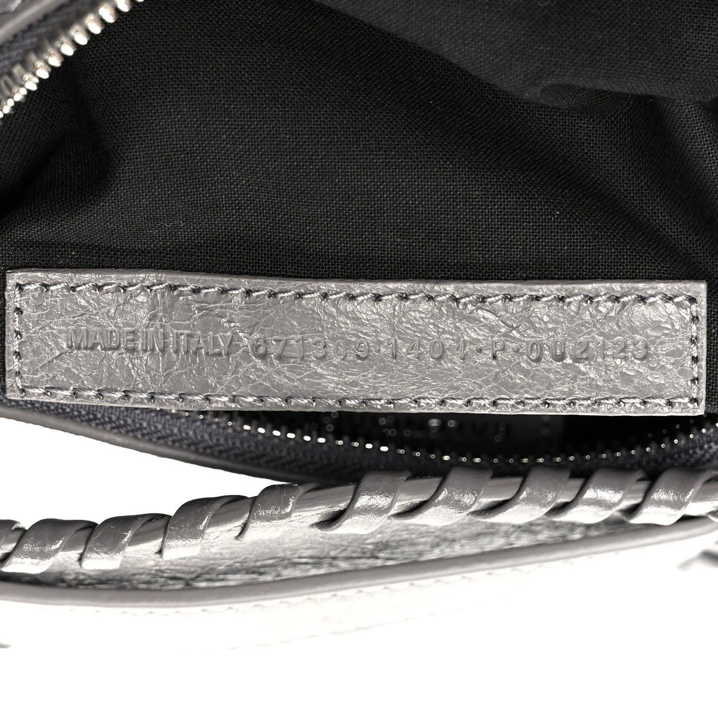 Agneau Arena Le Cagole Shoulder Bag XS Dark Grey