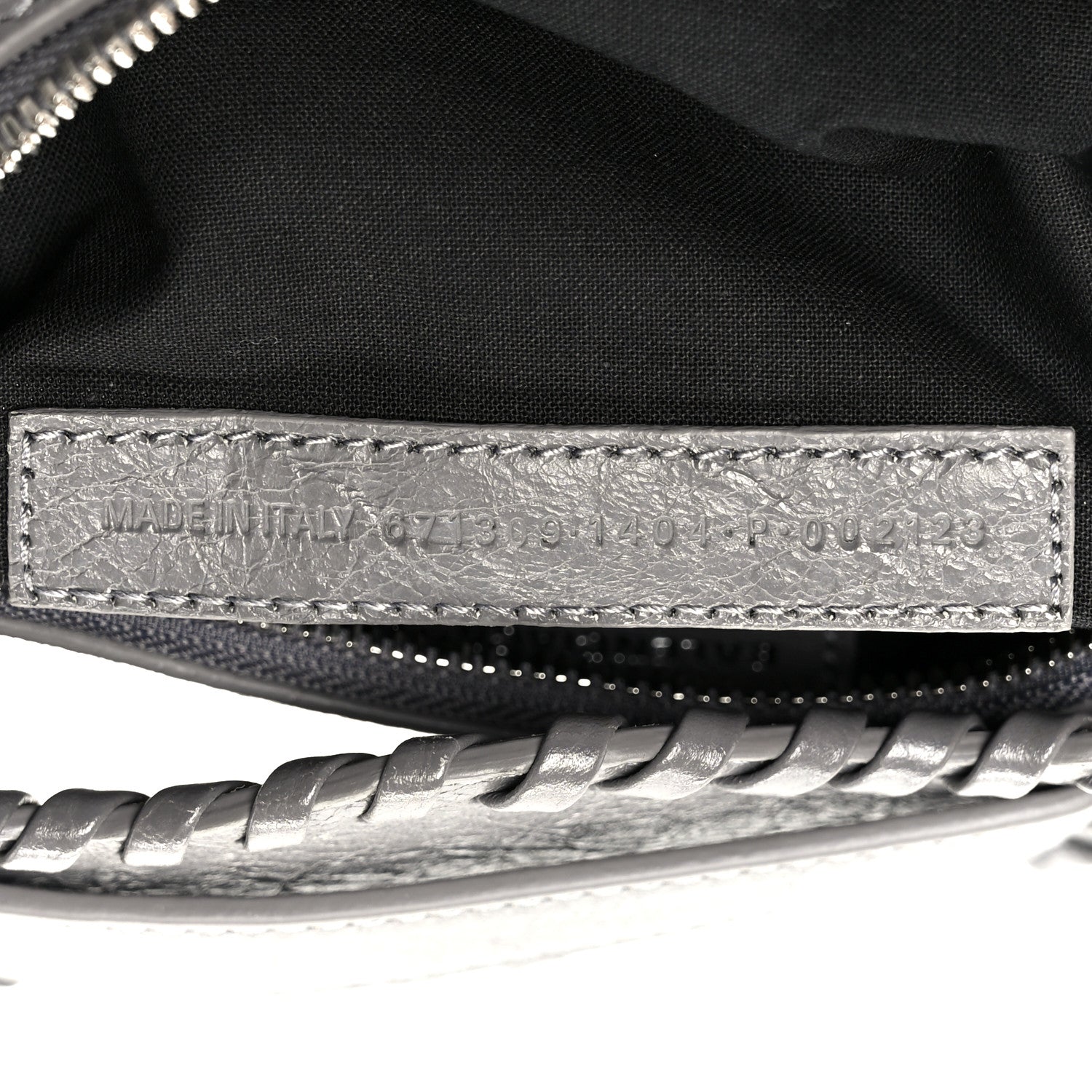 Balenciaga Agneau Arena Le Cagole Shoulder Bag XS Dark Grey 8 of 11