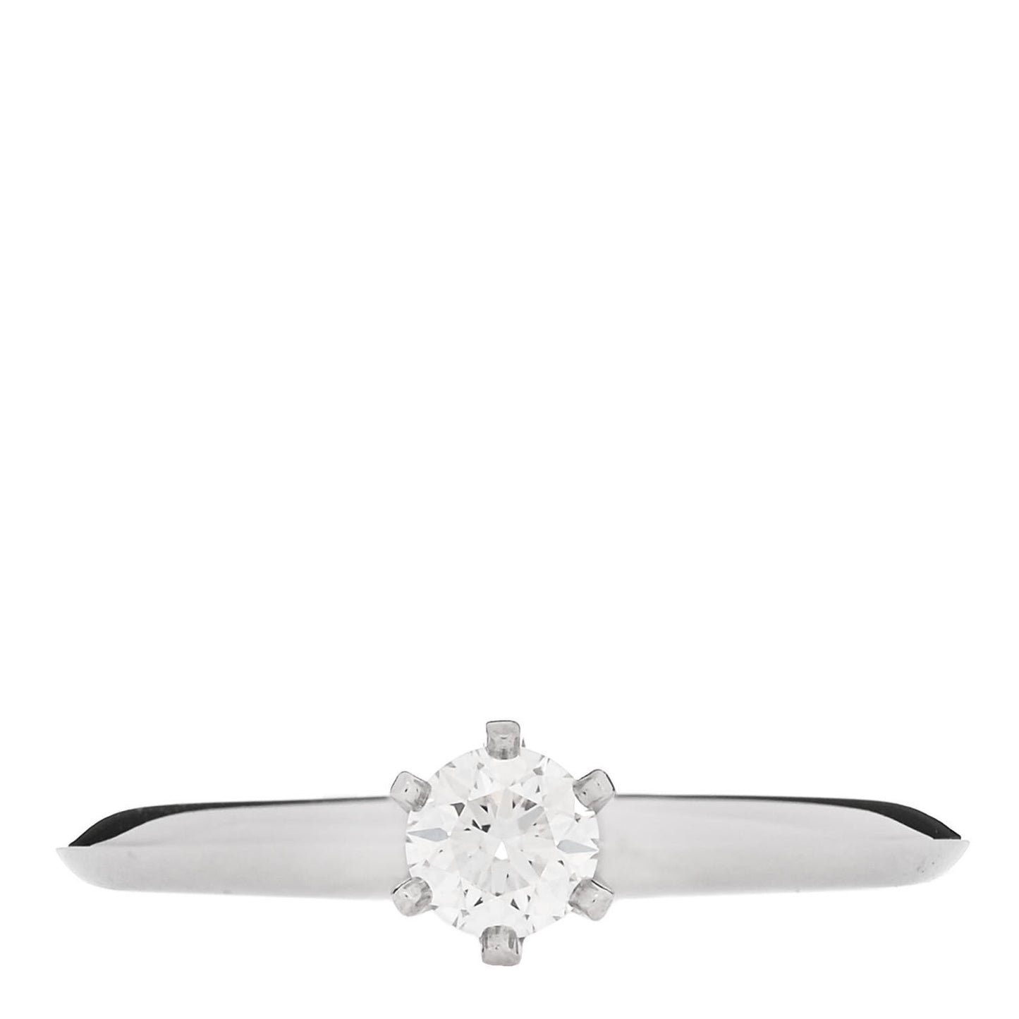 Platinum Diamond .26ct Solitaire Engagement Ring 52 6