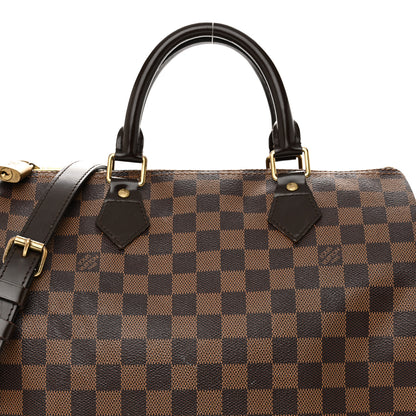 Louis Vuitton Damier Ebene Speedy Bandouliere 30 7 of 11