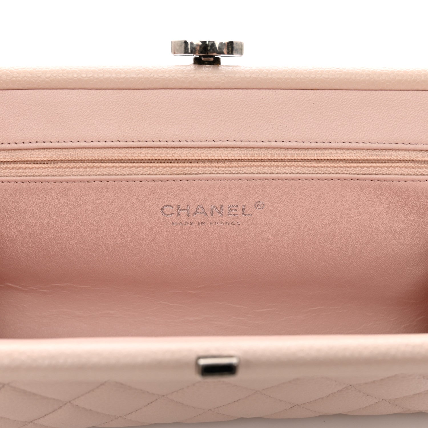 Chanel Caviar Quilted Timeless Clutch Pink 6 of 13