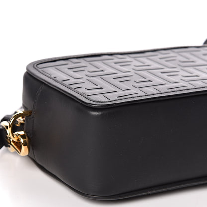 Fendi Vitello Century FF 1974 Embossed Mini Camera Case Black 8 of 10