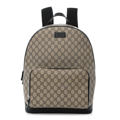 Gucci GG Supreme Monogram Medium Backpack Black 1 of 11