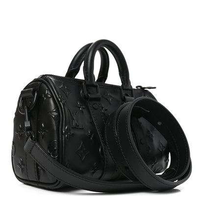 Louis Vuitton Monogram Seal Keepall XS Black 3 of 10