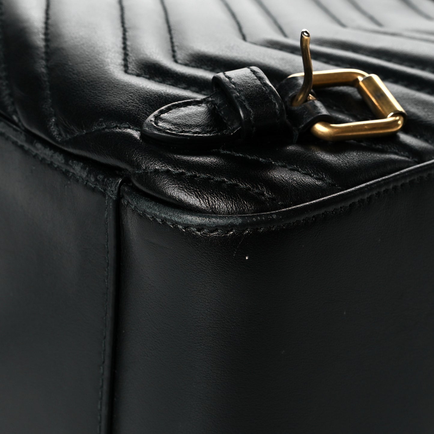 Calfskin Matelasse GG Marmont Dome Backpack Black