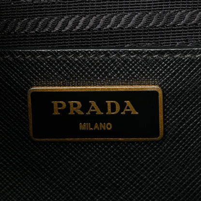 Prada Saffiano Medium Galleria Double Zip Tote Black 6 of 10