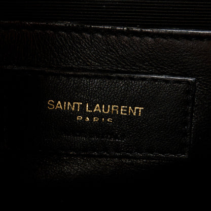 Saint Laurent Grain De Poudre Medium Monogram Kate Satchel Dark Beige 7 of 11