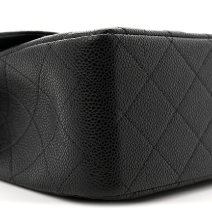 Chanel Caviar Quilted Jumbo Double Flap Black 9 of 11