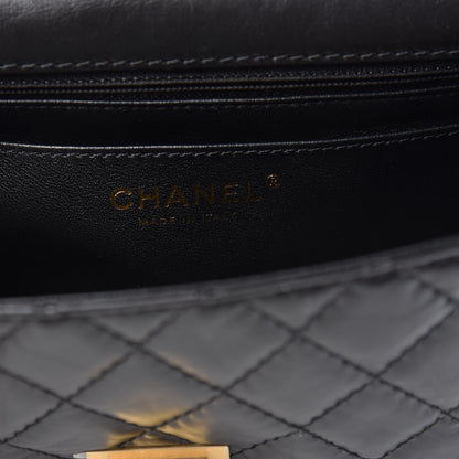 Chanel Aged Calfskin Quilted 2.55 Reissue Mini Flap Black 7 of 11