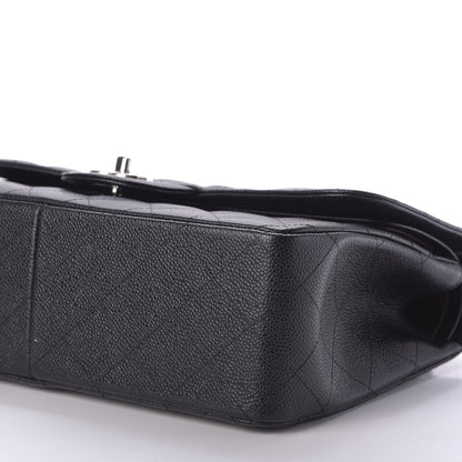 Chanel Caviar Quilted Jumbo Double Flap Black 7 of 10