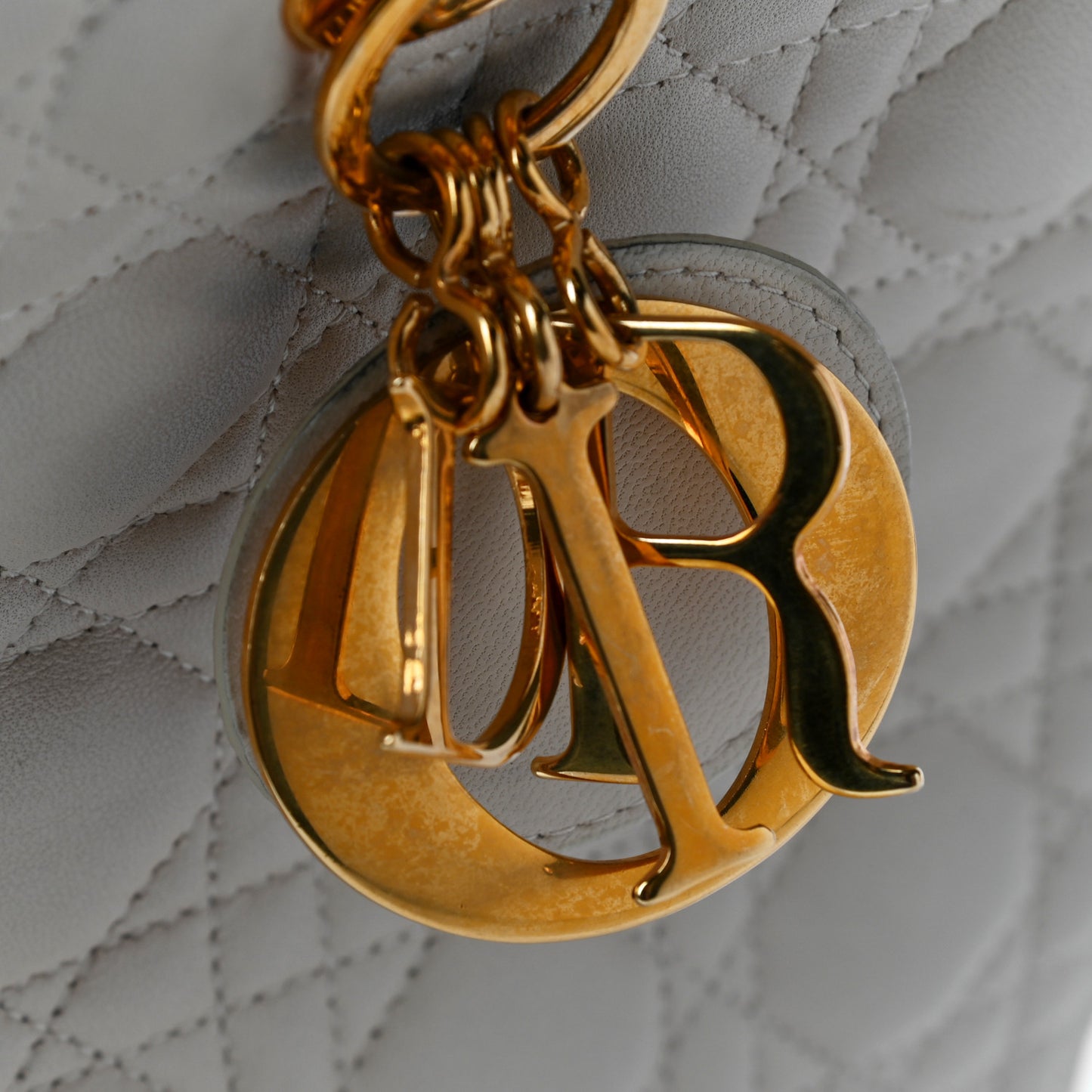 Lambskin Cannage Large Lady Dior Light Beige