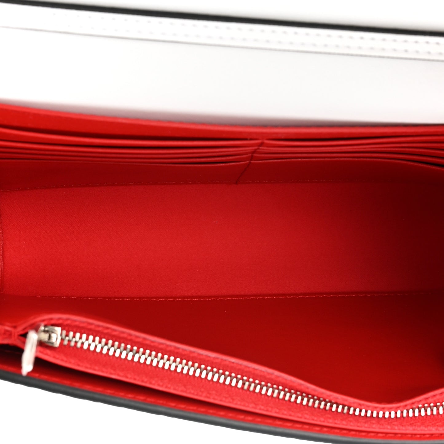 Calfskin Empire Maxi Spikes Paloma Clutch White