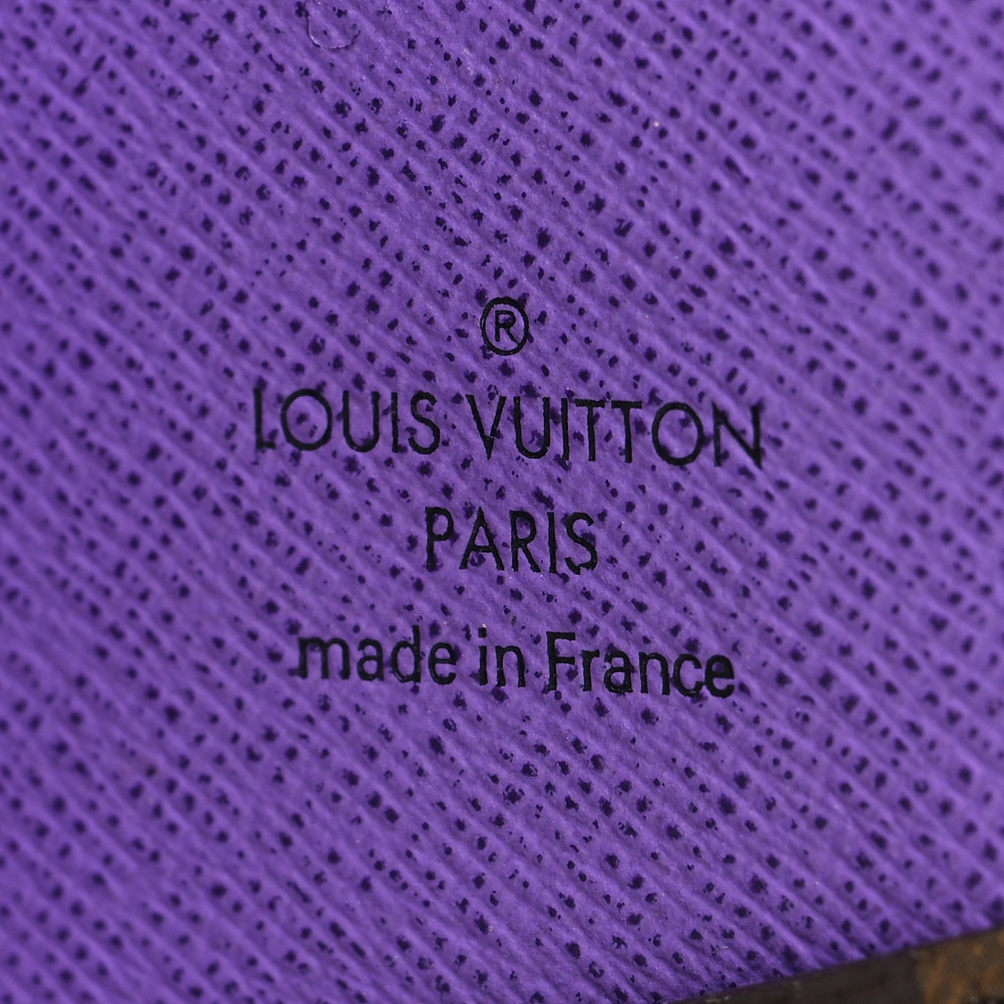 Monogram Pocket Organizer NM Purple