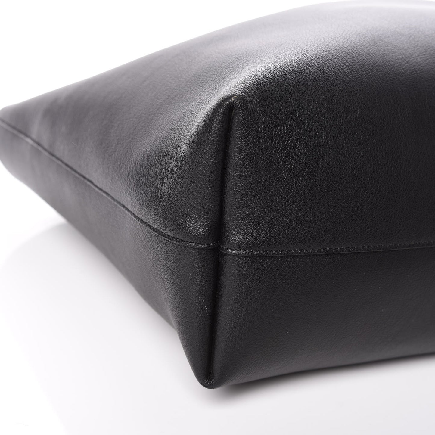 Calfskin Large Shopping Tote Black