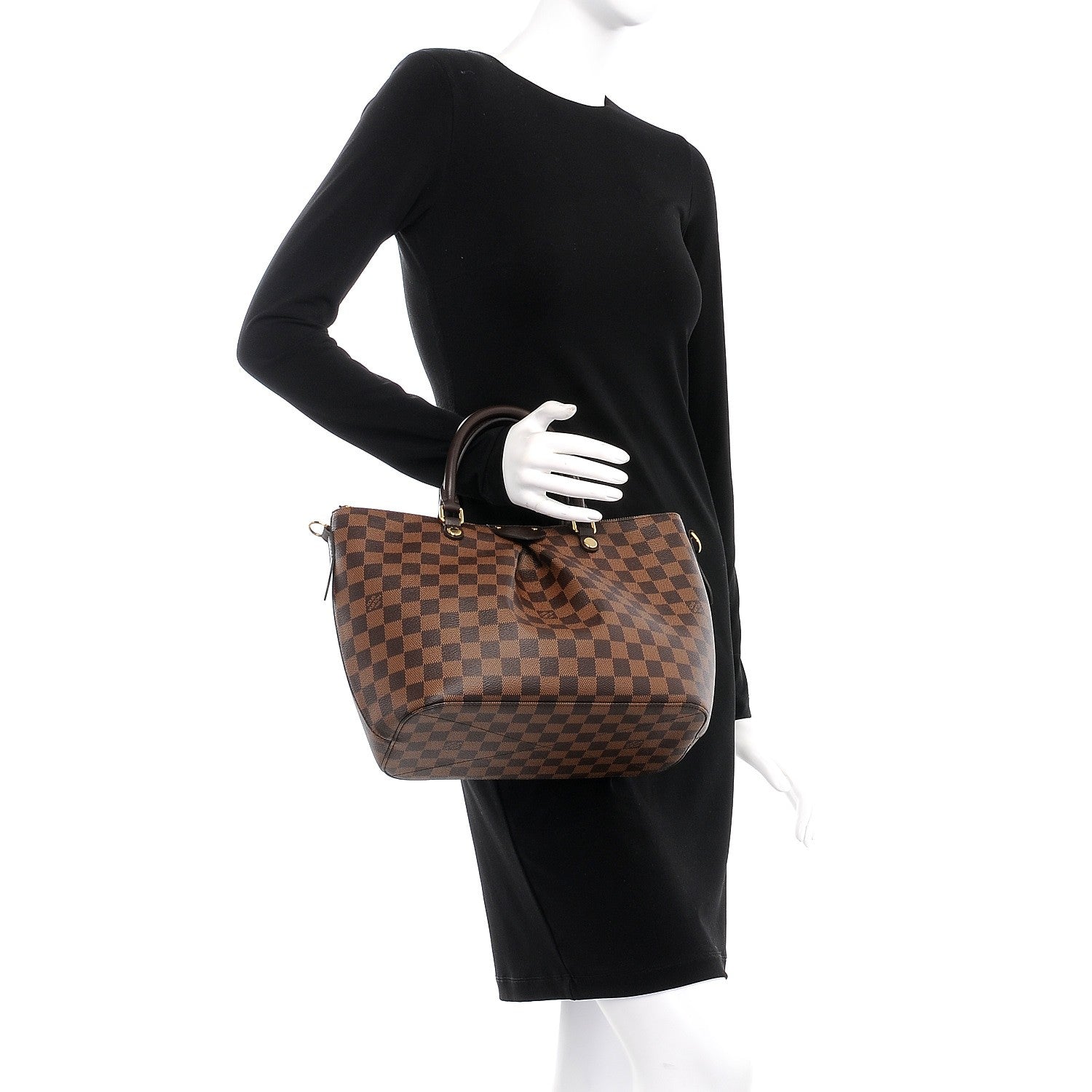 Louis Vuitton Damier Ebene Siena MM 3 of 8