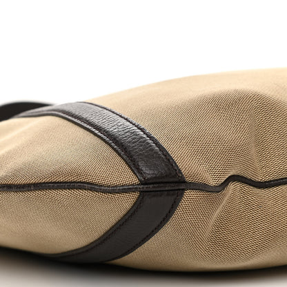 Gucci Canvas Britt Tote Dark Brown 8 of 22