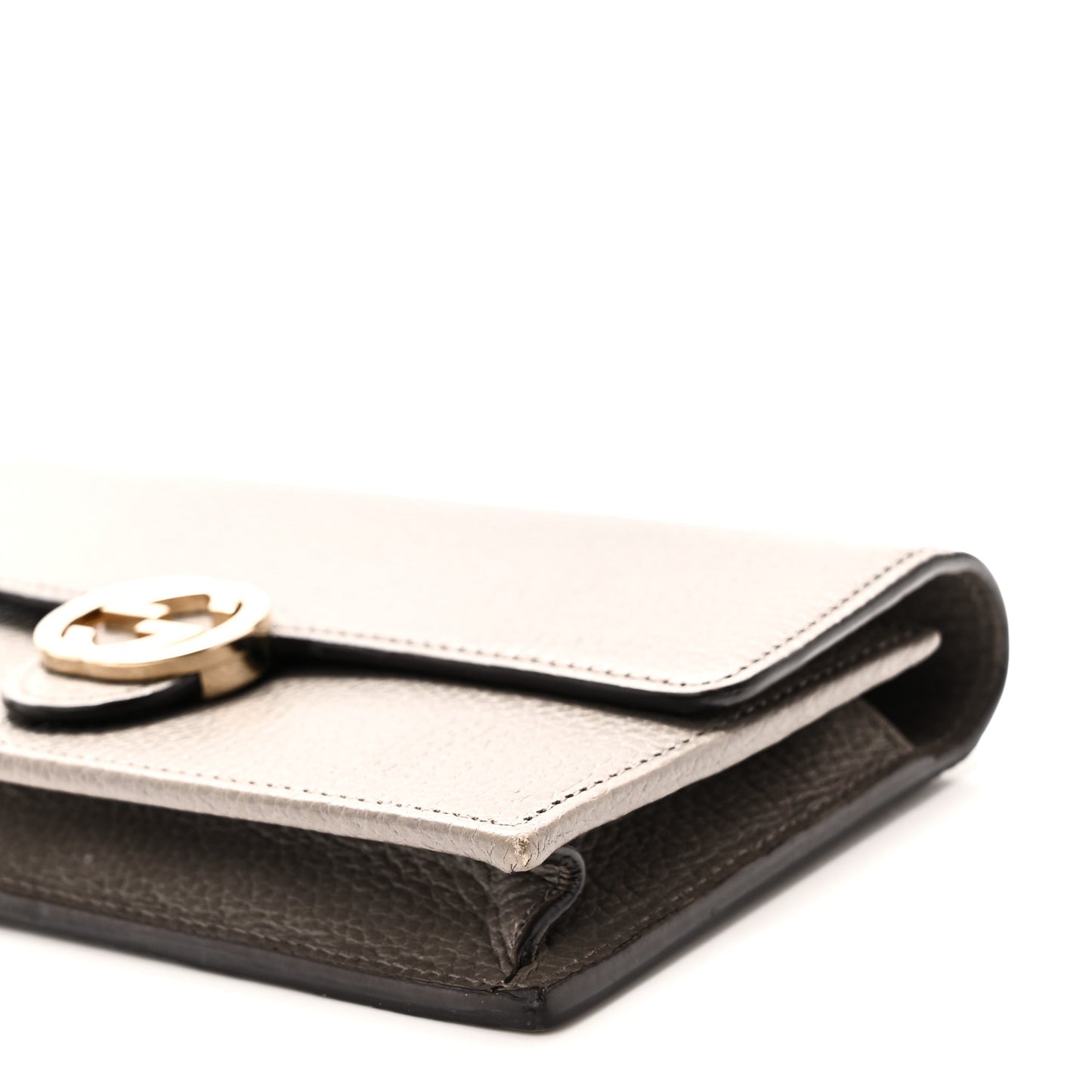 Dollar Calfskin Interlocking G Chain Wallet Loess