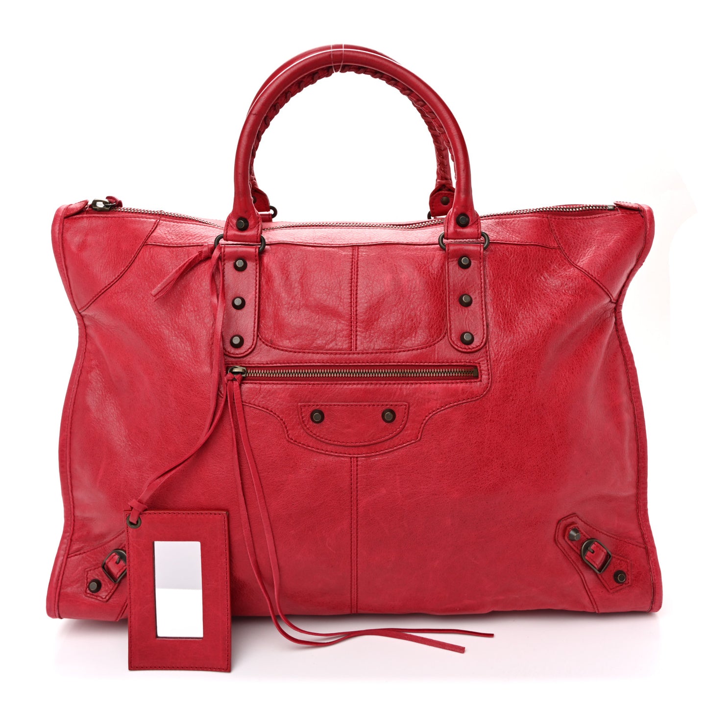 Agneau Classic Hardware Weekender Rouge Coquelicot